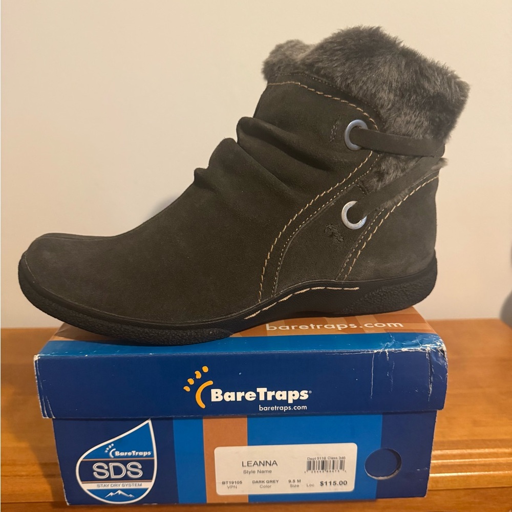 Bare Traps Suede Fur Lined Boots